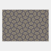 We kijken naar je Navy en Gold Art Deco Inpakpapier Vel (Voorkant)