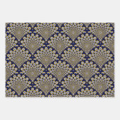 We kijken naar je Navy en Gold Art Deco Inpakpapier Vel (Voorkant)