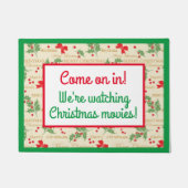 We kijken naar kerstfilms! deurmat (Voorkant)