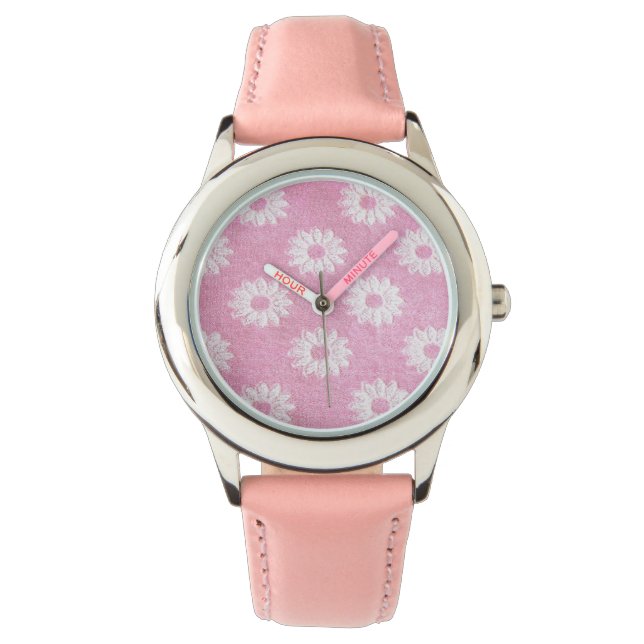 We kijken naar meisjes cool eco-stijl ontwerp horloge (Voorkant)