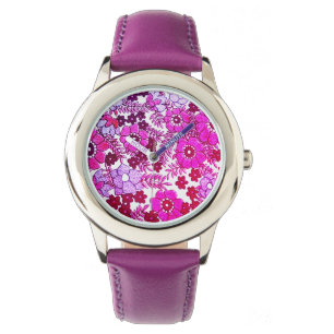We kijken naar meisjes cool eco-stijl ontwerp horloge