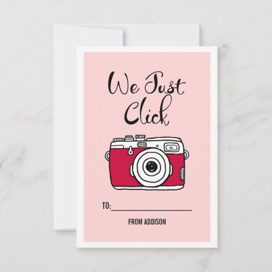 We klikken op Camera Kinder klaslokaal Valentijn K Kaart (Voorkant)