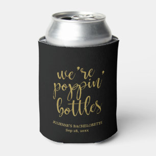 We knallen flessen Gouden Glitter Bachelorette Blikjeskoeler