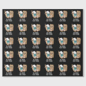 We Kneed Gist Andere Grappige Bakpuns Donker BG Cadeaupapier (Vlak)