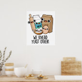 We kneed gist andere grappige bakpuns poster (Keuken)