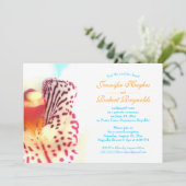 We Knoopte De Knoop Strand Elopement Aankondiging (Staand voorkant)