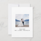 We Knoopte De Knoop Uitnodigen Gevluchte Aankondig Kaart (Achterkant)