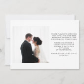 We Knoopte de Kous | Casual Script Photo Elopement Aankondiging (Achterkant)
