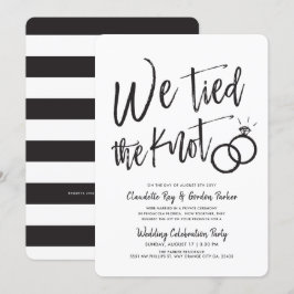 We Knoopte de Kous | Script | Trouwfeest na de Bru Kaart