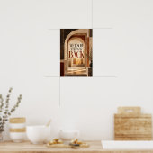 We Know the Way Back Architecturale Typografie Muu Poster (Keuken)