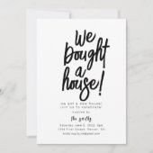 We kochten een House Housewarming Party Kaart (Voorkant)