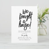 We kochten een House Housewarming Party Kaart (Staand voorkant)