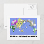 We komen allemaal uit Afrika (Haplogroup) Briefkaart (Voorkant / Achterkant)