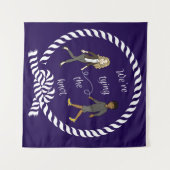 We Komen In De Knoop Nautical Kleur Anime Wandkleed (Voorkant (horizontaal))