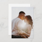 We Komen In De Knoop Save The Date (Voorkant / Achterkant)