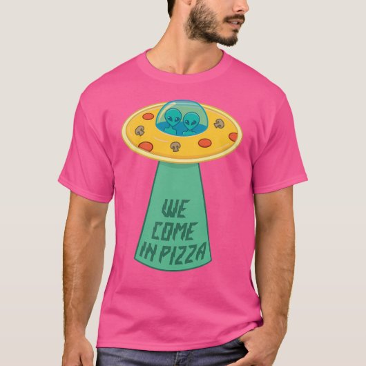 We komen in de pizza t-shirt (Voorkant)