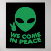 We komen in de Vrede Alien Poster (Voorkant)