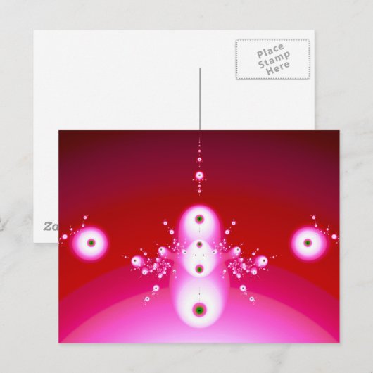 We komen in de vredescel voor Abstracte vreemdelin Briefkaart (Voorkant / Achterkant)