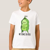 We komen in erwten grappige erwt t-shirt (Voorkant)