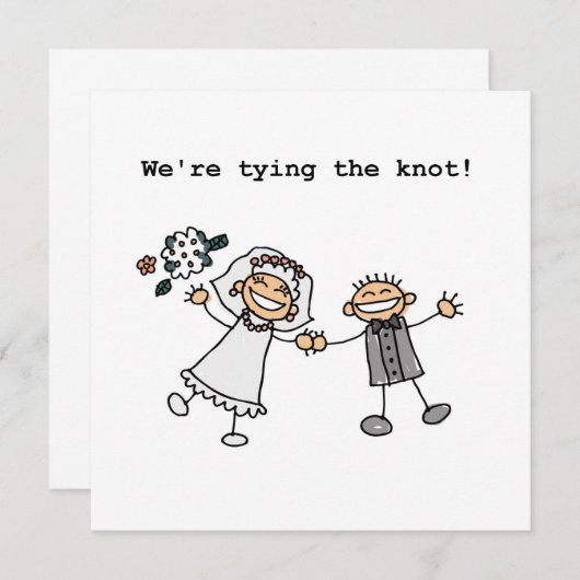 We Komen in het Huwelijk Aankondiging (Voorkant / Achterkant)