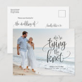 We Komen In Het Huwelijk Trouwen Opslag De Datum F Briefkaart (Voorkant / Achterkant)