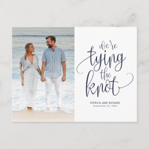 We Komen In Het Huwelijk Trouwen Save The Date Fot Briefkaart