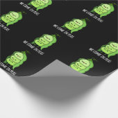 We komen in Peas Funny Pea Pun Dark BG Cadeaupapier (Hoek)