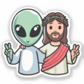 We komen in vrede sticker (Voorkant)