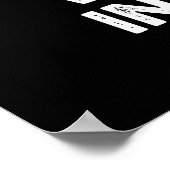 We komen met stuipen Funny Jigzaag Pun Dark BG Poster (Hoek)