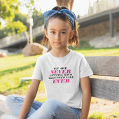 We komen nooit meer samen t-shirt