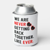 We komen nooit meer samen zoals ooit Red G Blikjeskoeler (Blikje Voorkant)