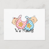 We komen overeen met tweekleppige tweelingen met b briefkaart (Voorkant)