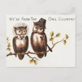We komen uit het Uilenland: Chromolithograph Art Briefkaart (Voorkant)