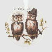 We komen uit het Uilenland: Chromolithograph Art Ornament (achterkant)