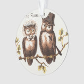 We komen uit het Uilenland: Chromolithograph Art Ornament (voorkant)
