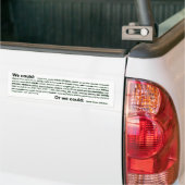 We konden... bumpersticker (Op Truck)
