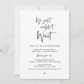 We konden gewoon niet wachten, Black, Wegloopbruil Kaart (Voorkant)