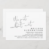 We konden gewoon niet wachten, moderne trouw-ontsn kaart (Voorkant / Achterkant)