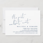 We konden gewoon niet wachten, Moderne Trouwvlucht Kaart (Voorkant)