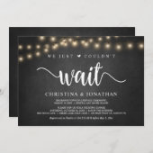 We konden gewoon niet wachten, Rustic Elopement Pa Kaart (Voorkant / Achterkant)