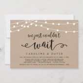 We konden gewoon niet wachten, Trouwen met zijn tw Kaart (Voorkant)