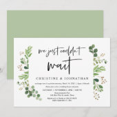 We konden gewoon niet wachten, Trouwen op de vluch Kaart (Voorkant / Achterkant)