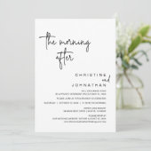 We konden gewoon niet wachten, Wedding Elopement D Kaart (Staand voorkant)