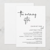 We konden gewoon niet wachten, Wedding Elopement D Kaart (Voorkant / Achterkant)