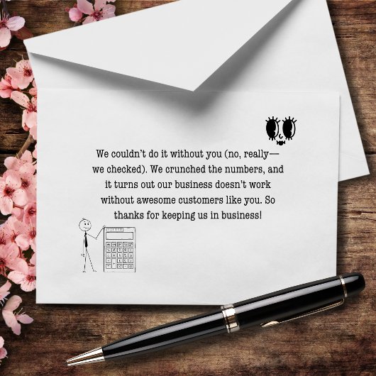 We konden het niet doen zonder jou, we hebben echt bedankkaart