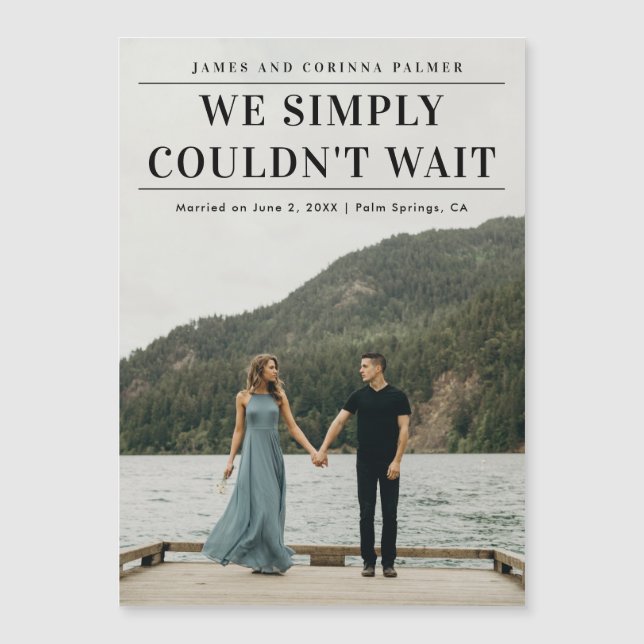 We konden niet wachten op de aankondiging van het  (Voorkant)