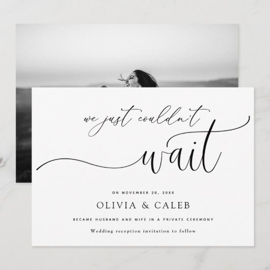 We konden niet wachten op de aankondiging van het (Voorkant / Achterkant)