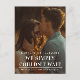 We konden niet wachten op de aankondiging van het 