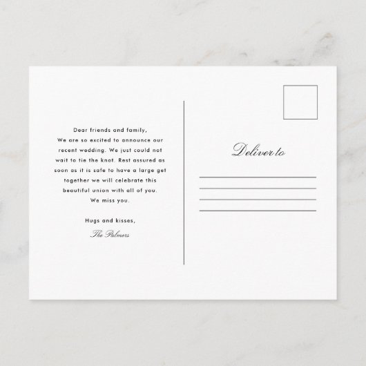 We konden niet wachten op de aankondiging van het  (Achterkant)