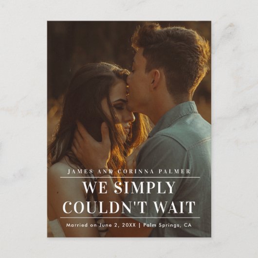 We konden niet wachten op de aankondiging van het  (Voorkant)